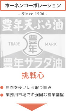 ホーネンコーポレーション 挑戦心