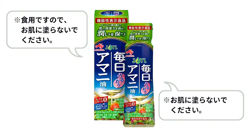 製品パッケージに表示