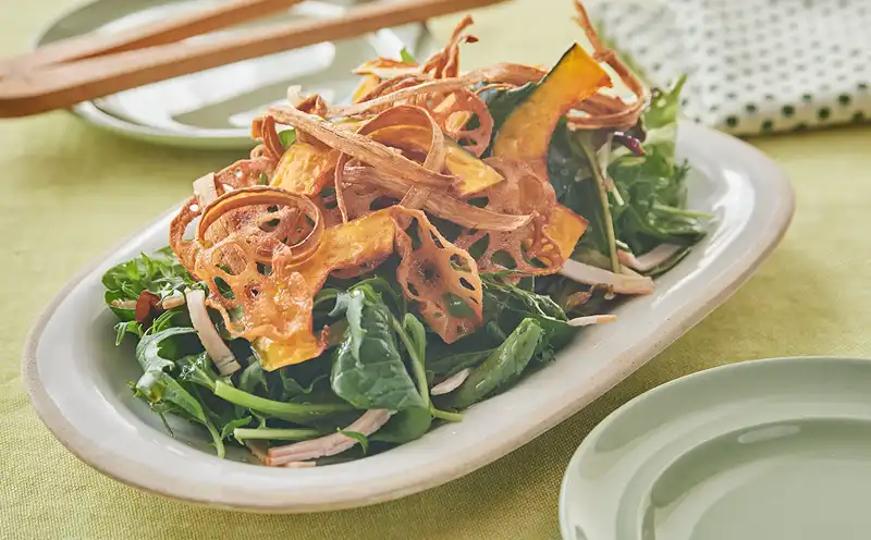 野菜チップスサラダ
