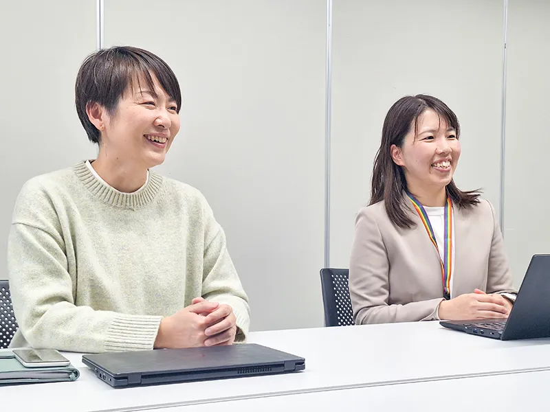 人事部DE＆I推進室の後藤亜弓室長と土倉則子氏