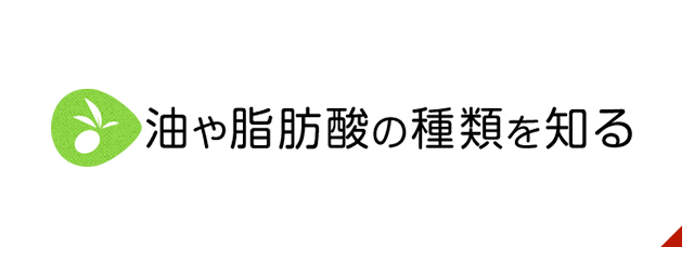 油や脂肪酸の種類