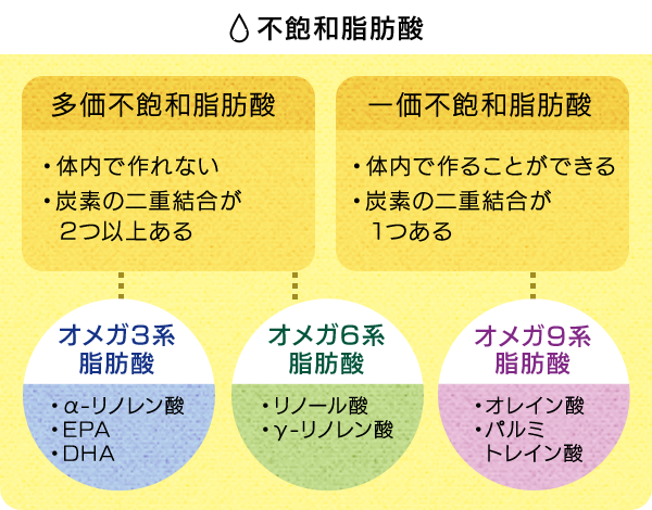 油や脂肪酸の種類を知る J オイルミルズ