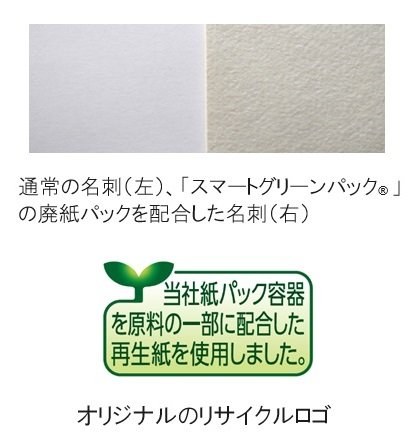 名刺紙アップ&オリジナルのリサイクルロゴ.jpg