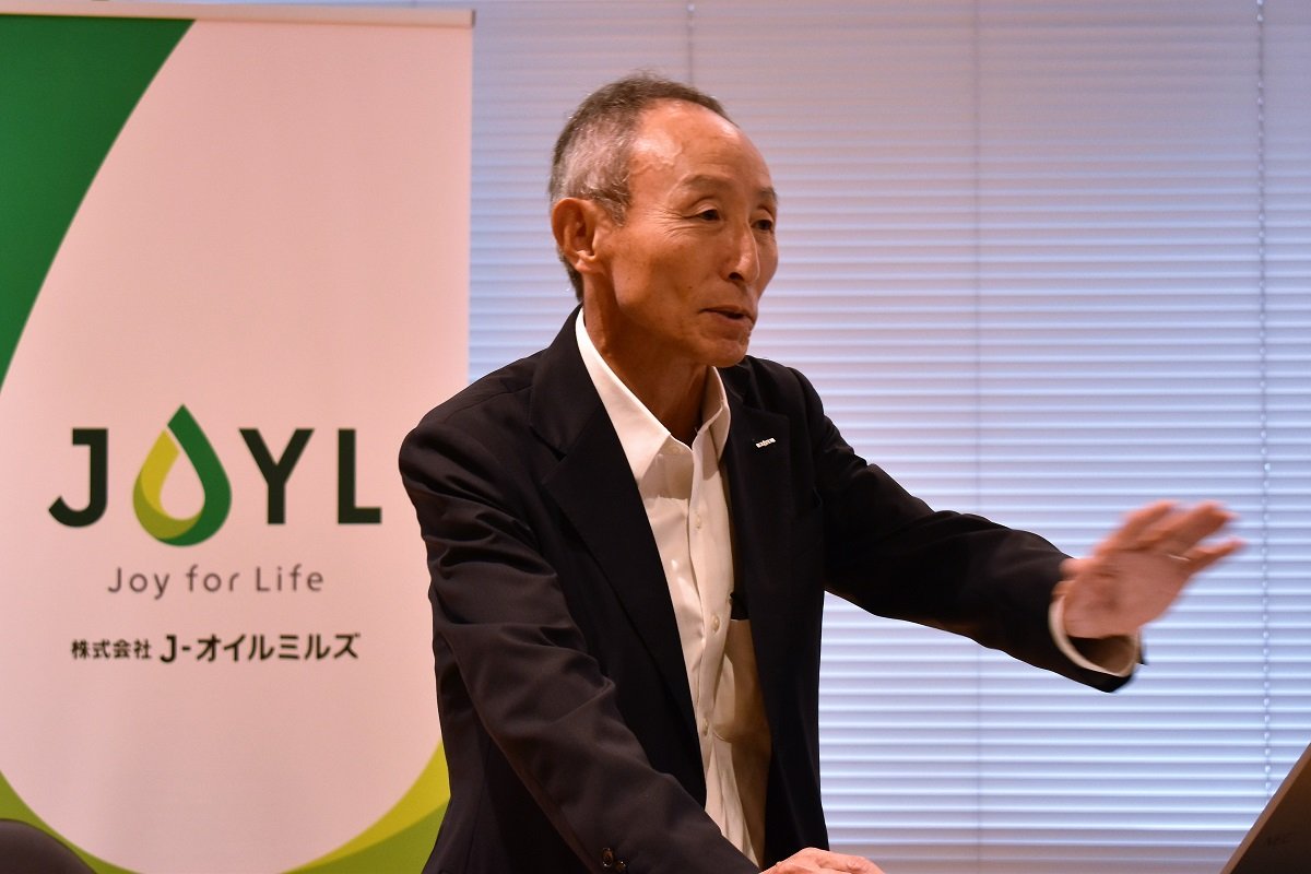 代表取締役社長執行役員CEO 佐藤 達也=2日、おいしさデザイン工房®.jpg