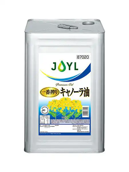 一番搾りキャノーラ油　16.5㎏缶の画像