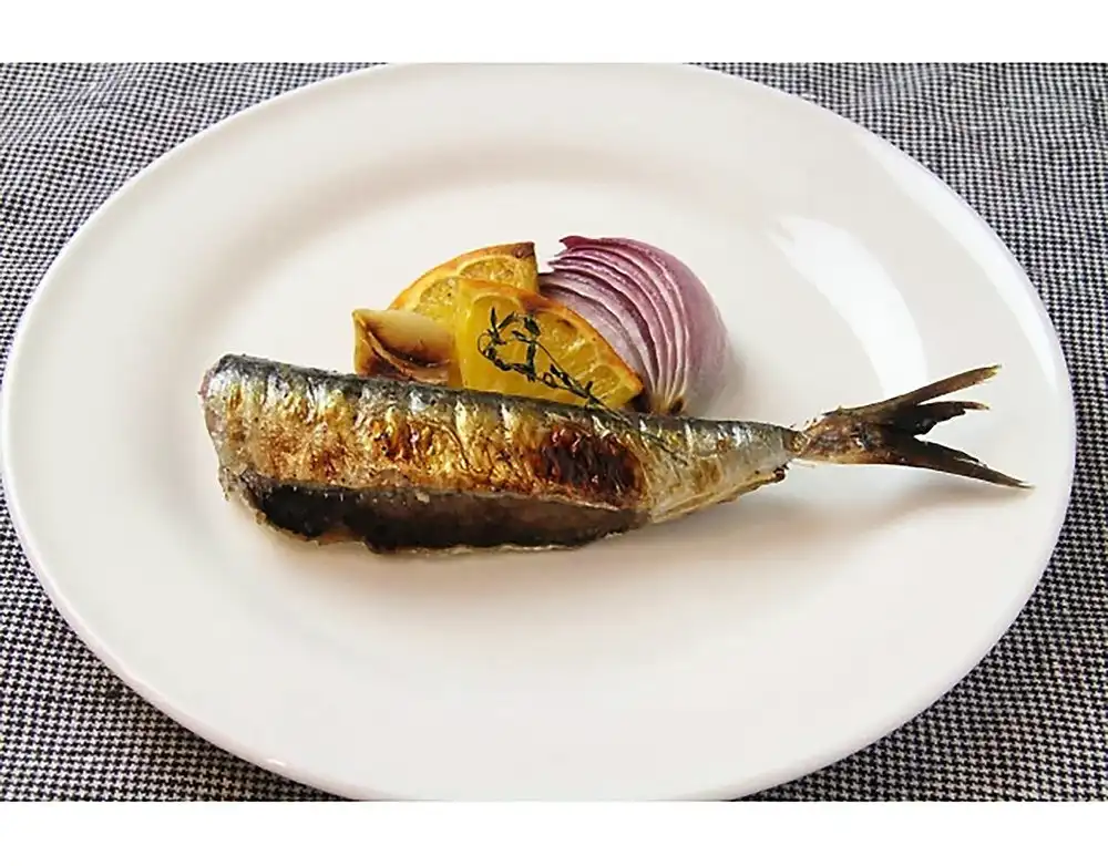 いわしとオレンジのグリル