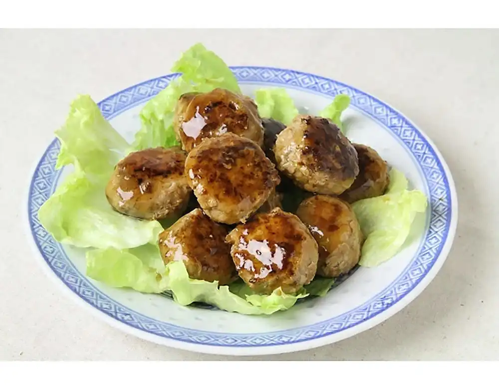 セロリのシャキシャキ肉団子