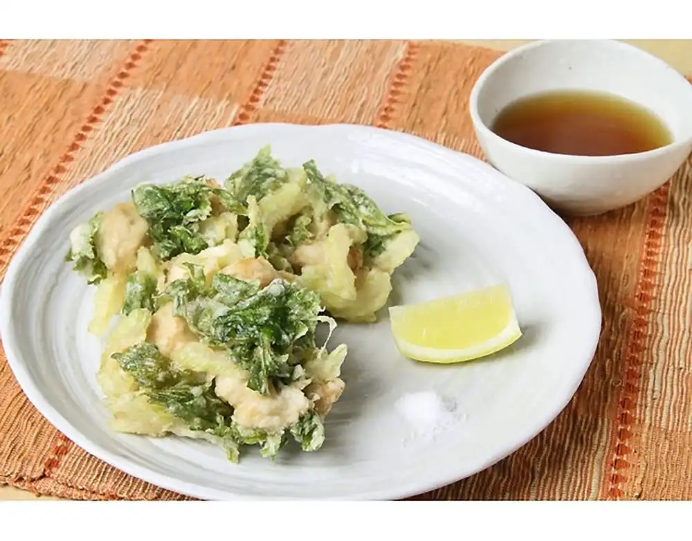 セロリと鶏むね肉のかきあげ