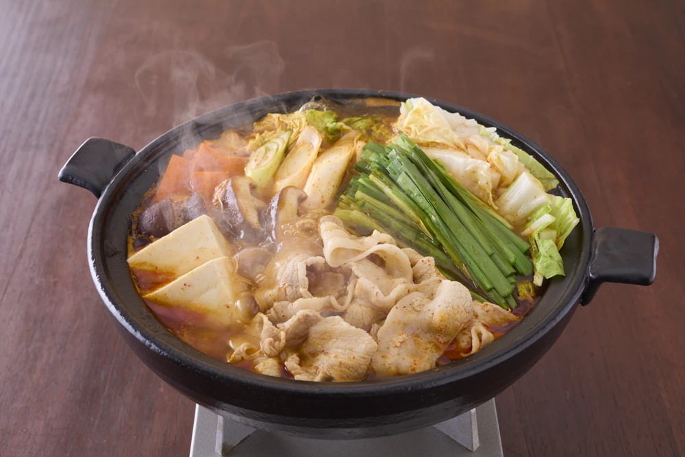 いつものキムチ鍋で!ロゼクリームナポリタン