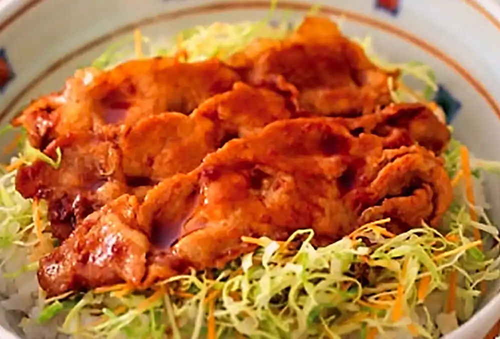 野菜たっぷり豚丼