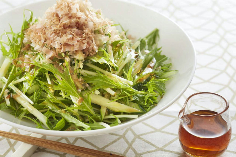 ごま油とポン酢のひとかけドレッシング（水菜のサラダに）