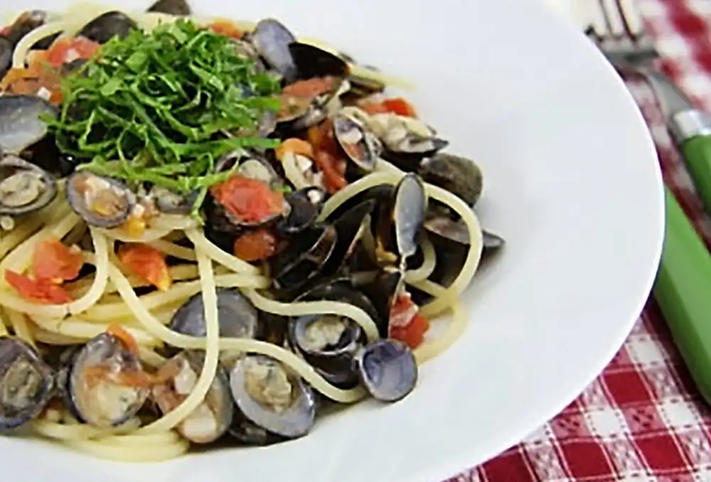 しじみとトマトのスパゲッティ