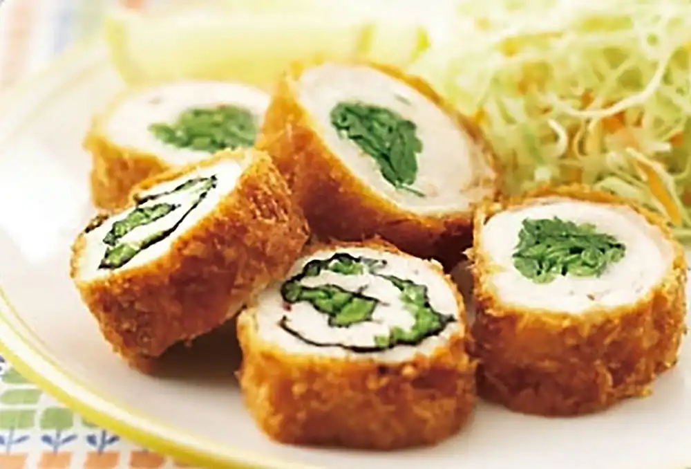 野菜たっぷりロールチキンカツ