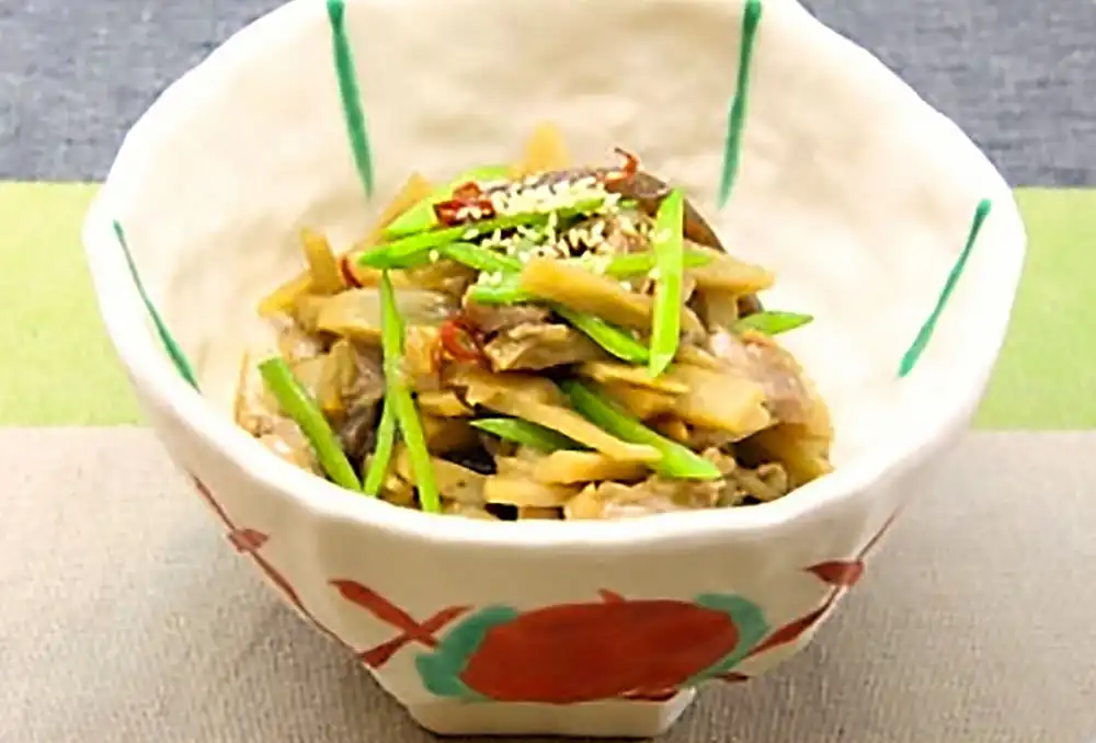 れんこんと鶏のきんぴら
