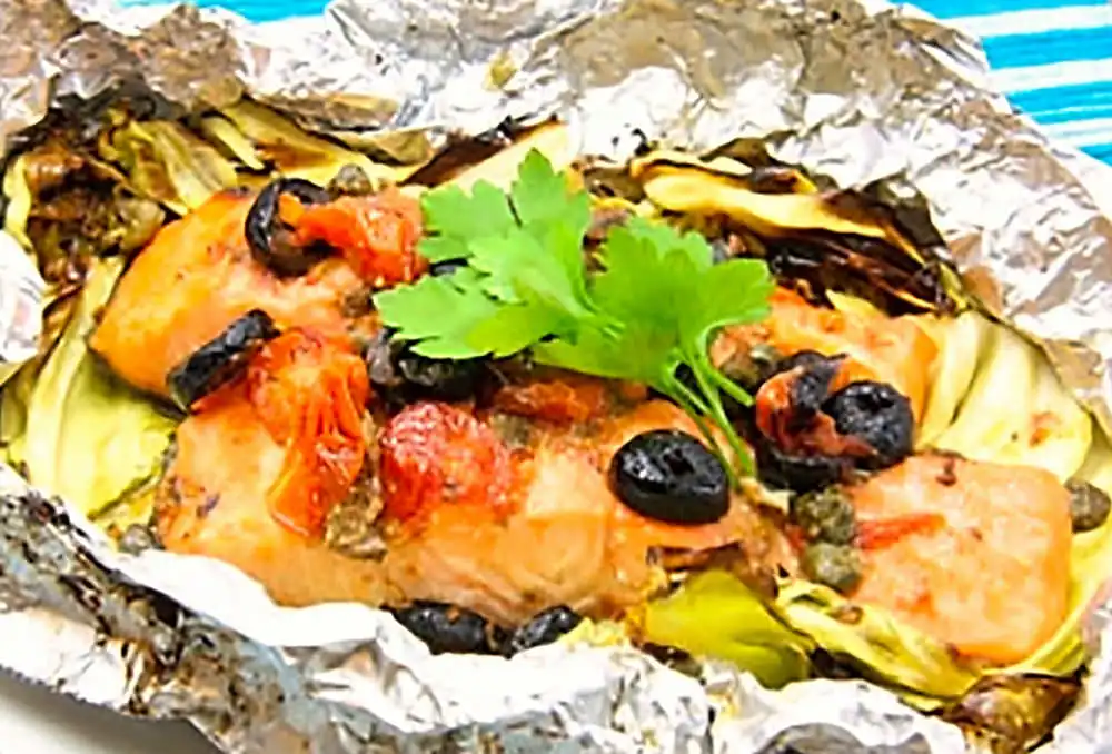 ますのホイル焼き アンチョビ風味