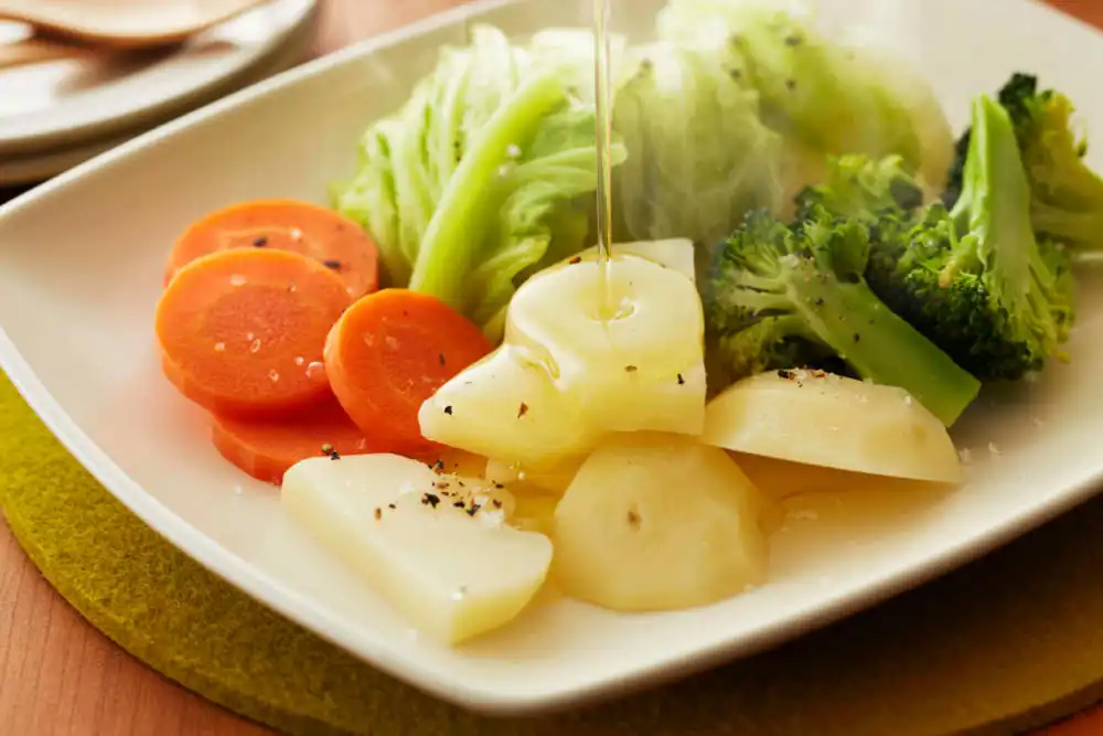 レンジ蒸し野菜