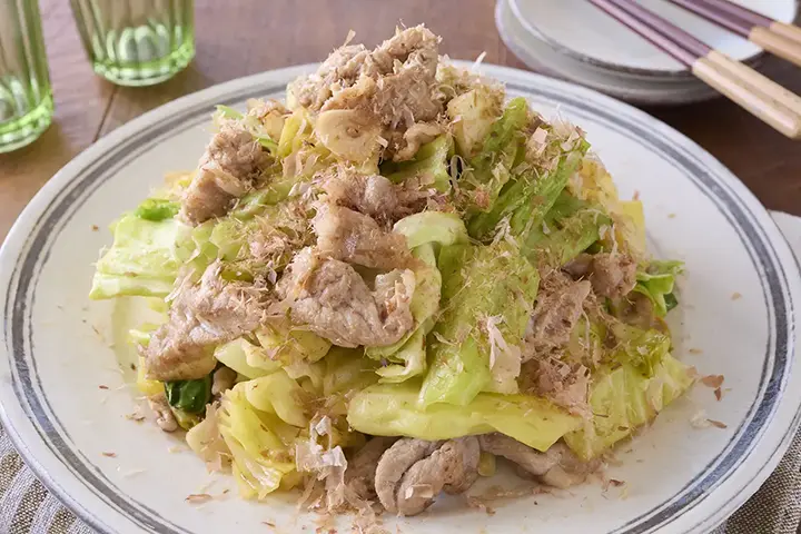 AJINOMOTOこめ豊味油でコクとうまみたっぷり 豚キャベツ