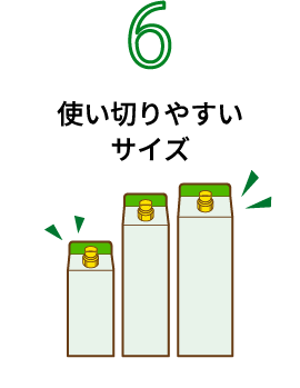 6 使い切りサイズ