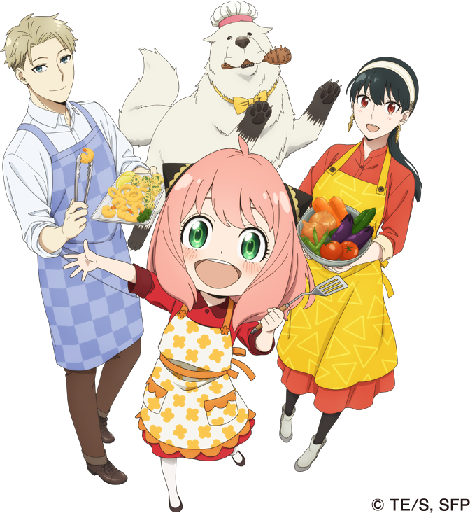 SPY×FAMILY 紙らくパック メインビジュアル（ロイド・ヨル・アーニャ・ボンド）